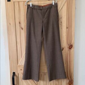 GAP Brown Checkered Trousers
